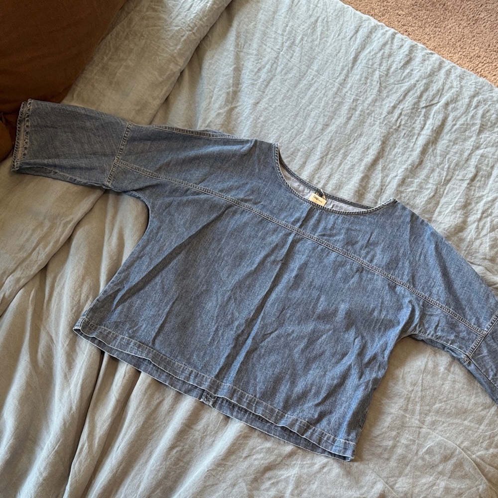 GAP Blue Denim Blouse